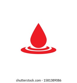 Blood drop donor vector illustration