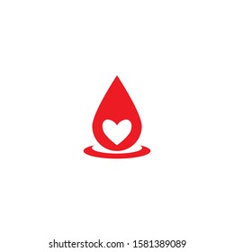 Blood drop donor vector illustration