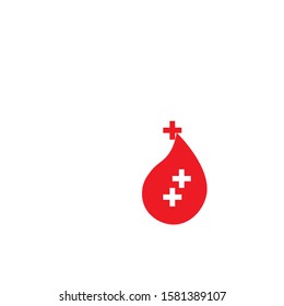Blood drop donor vector illustration