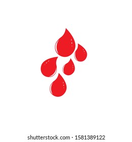 Blood drop donor vector illustration