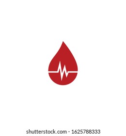 Blood drop donor vector illustration