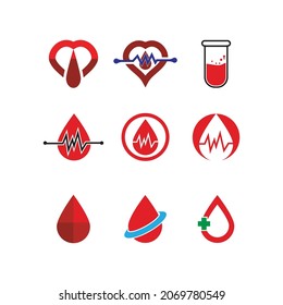 Ilustración vectorial del donante de gota de sangre