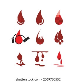 Blood drop donor vector illustration