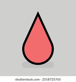 Equipo de gota de sangre Vector gráfico