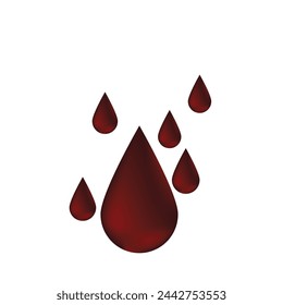 blood drop flat vector icon