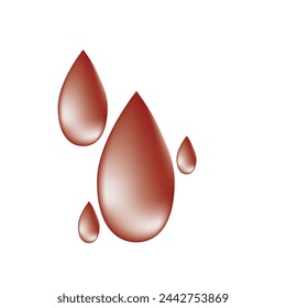 blood drop flat vector icon