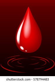 blood drop  graphic vector