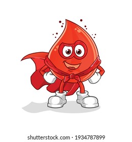 vectores de los héroes que caen sangre. personaje de caricatura