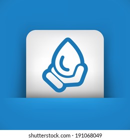 Blood drop icon