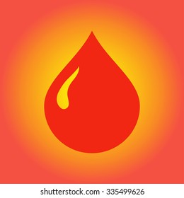 Blood drop icon.