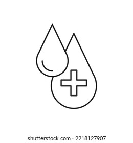 Bluthochdrucksymbol-Design. einzeln auf weißem Hintergrund. Vektorgrafik