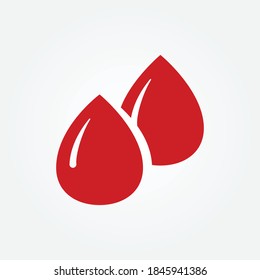 vector de diseño de icono de caída de sangre 