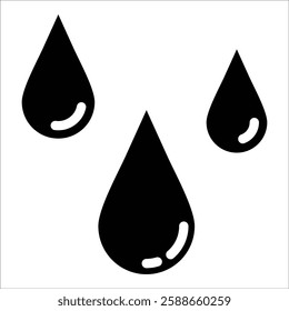 Blood Drop Icon Element For Design