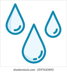Blood Drop Icon Element For Design