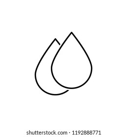 blood drop icon. Element of blood donation for mobile concept and web apps illustration. Thin line icon for website design and development, app development on white background