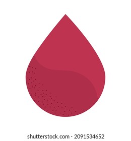 icono de gota de sangre aislado