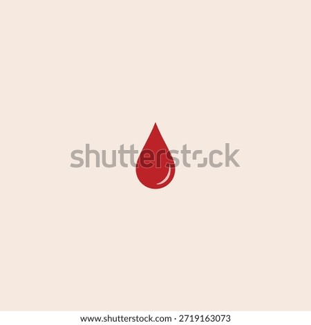 Blood Drop icon flat vector design.