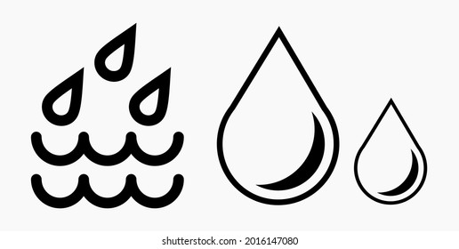 Blood Drop Icon isolated minimal single flat linear icon for application and info-graphic. Commercial line vector icon for websites and mobile minimalistic flat design.
