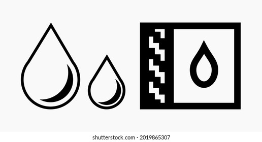 Blood Drop Icon isoliert minimalen flachen linearen Icon für Anwendung und Infografik. Kommerzielle Linie Vektorsymbol für Webseiten und mobiles minimalistisches flaches Design.