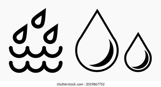 Blood Drop Icon isolated minimal single flat linear icon for application and info-graphic. Commercial line vector icon for websites and mobile minimalistic flat design.