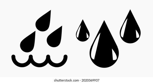 Blood Drop Icon isolated minimal single flat linear icon for application and info-graphic. Commercial line vector icon for websites and mobile minimalistic flat design.