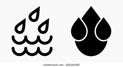 Blood Drop Icon isolated minimal single flat linear icon for application and info-graphic. Commercial line vector icon for websites and mobile minimalistic flat design.