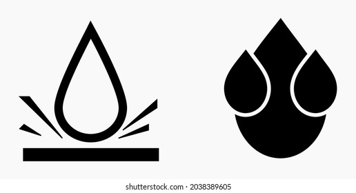 Blood Drop Icon isolated minimal single flat linear icon for application and info-graphic. Commercial line vector icon for websites and mobile minimalistic flat design.