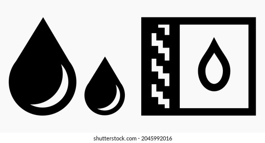 Blood Drop Icon isolated minimal single flat linear icon for application and info-graphic. Commercial line vector icon for websites and mobile minimalistic flat design.