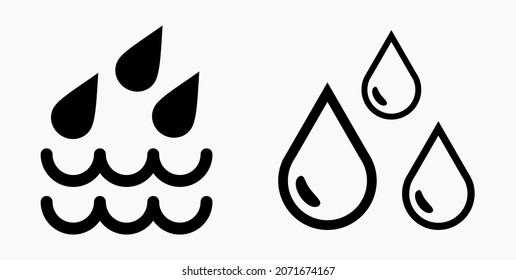 Blood Drop Icon isolated minimal single flat linear icon for application and info-graphic. Commercial line vector icon for websites and mobile minimalistic flat design.