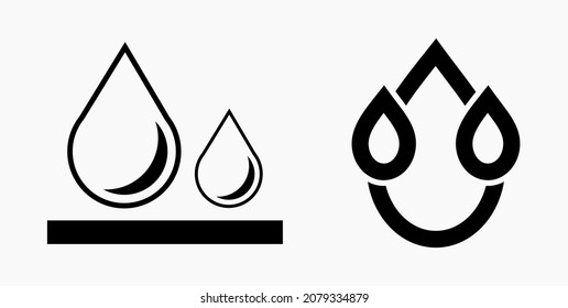 Blood Drop Icon isolated minimal single flat linear icon for application and info-graphic. Commercial line vector icon for websites and mobile minimalistic flat design.