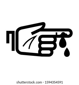blood drop icon isolated sign symbol vector illustration - high quality black style vector icons
