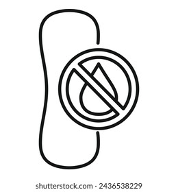 Blood drop icon outline vector. Female menopause. Ove balance flash sweat