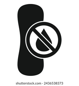 Blood drop icon simple vector. Female menopause. Ove balance flash sweat