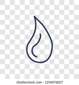 Blood drop icon. Trendy linear Blood drop logo concept on transparent background from Health and Medical collection