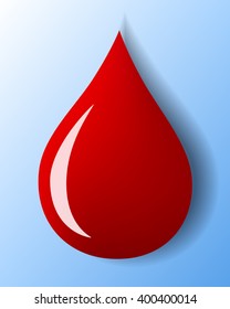 Blood Drop Icon Vector