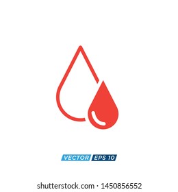 Blood Drop Icon Vector Design Illustration 