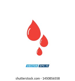 Blood Drop Icon Vector Design Illustration 