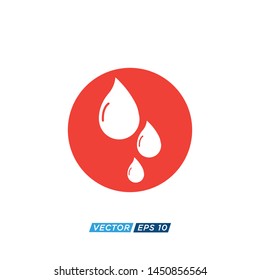 Blood Drop Icon Vector Design Illustration 