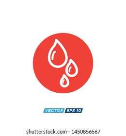 Blood Drop Icon Vector Design Illustration 
