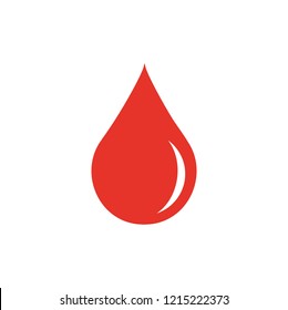 Bluttropfsymbol, Vektorgrafik.