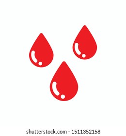 Blood Drop Icon Vector Illustration Eps Stock Vector (Royalty Free ...