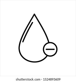 Blood Drop Icon Vector Illustration Logo Template