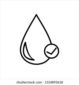 Blood Drop Icon Vector Illustration Logo Template