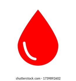 Blood drop icon, vector illustration