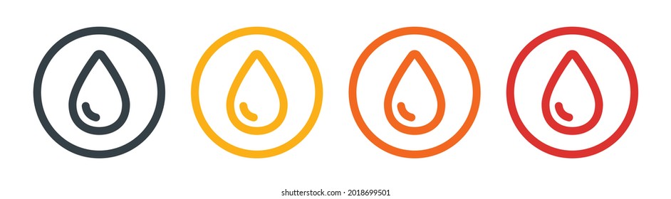 Blood drop icon. Vector illustration