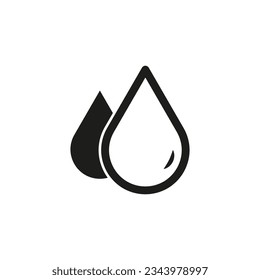 Blood drop icon. Vector illustration. Eps 10.