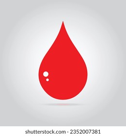 Blood drop icon vector illustration on isolated background 