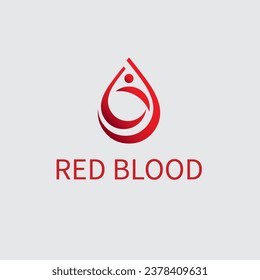 Icono de gota de sangre, ilustración vectorial