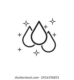 Blood, drop icon. Vector illustration. EPS 10.