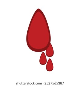 Bluttropfen-Symbol, Vektorgrafik-Design